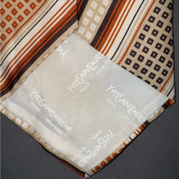 Yves Saint Laurent Vintage Men’s Silk Tie - Picture 4 of 5